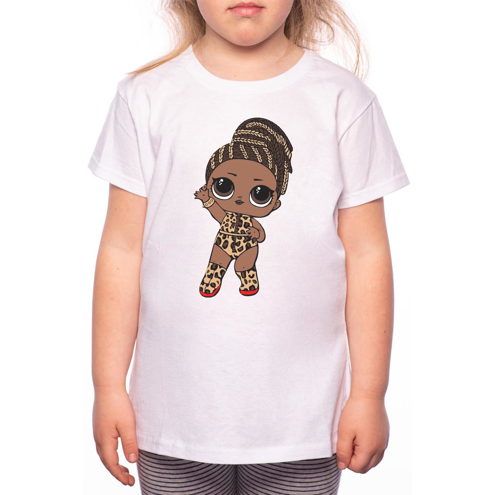 Tricou Fetita, LOL Doll, 100% Bumbac, Alb, W50