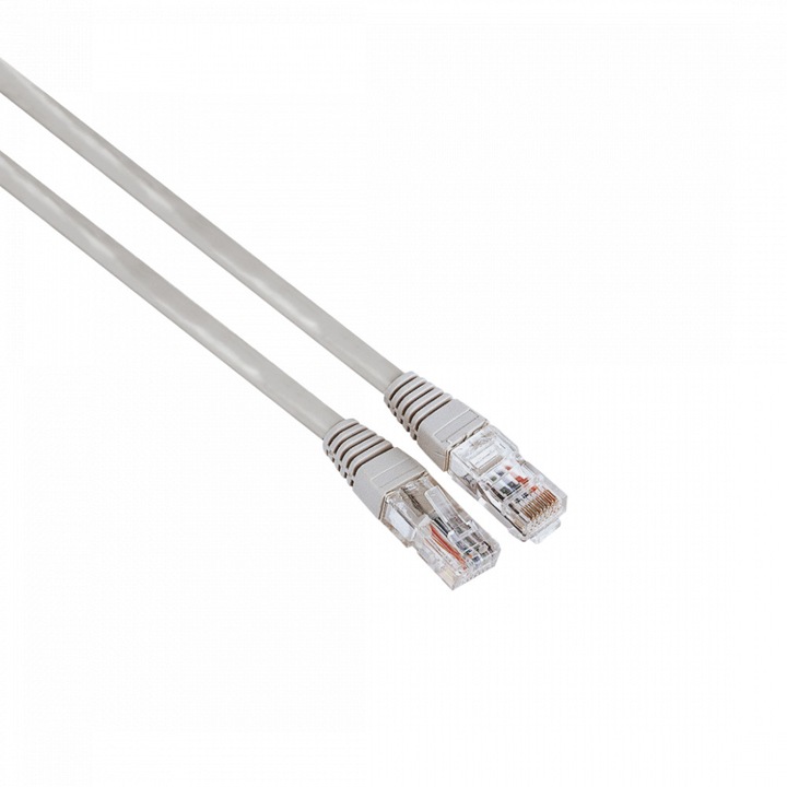 Мрежов кабел HAMA CAT 5e, UTP, RJ-45 - RJ-45, 1.5 m, Сив, булк опаковка