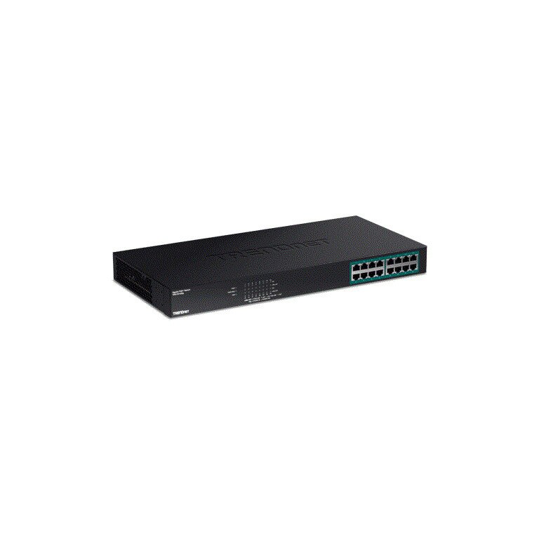 Switch 16 porturi Gigabit PoE 246W - TRENDnet TPE-TG160G