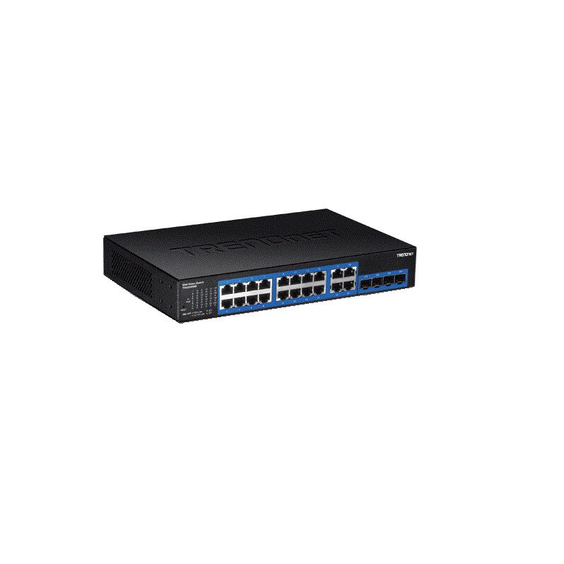 Switch Web Smart Gigabit 16 porturi Gigabit 4 porturi Gigabit RJ-45 SFP - TRENDnet TEG-204WS