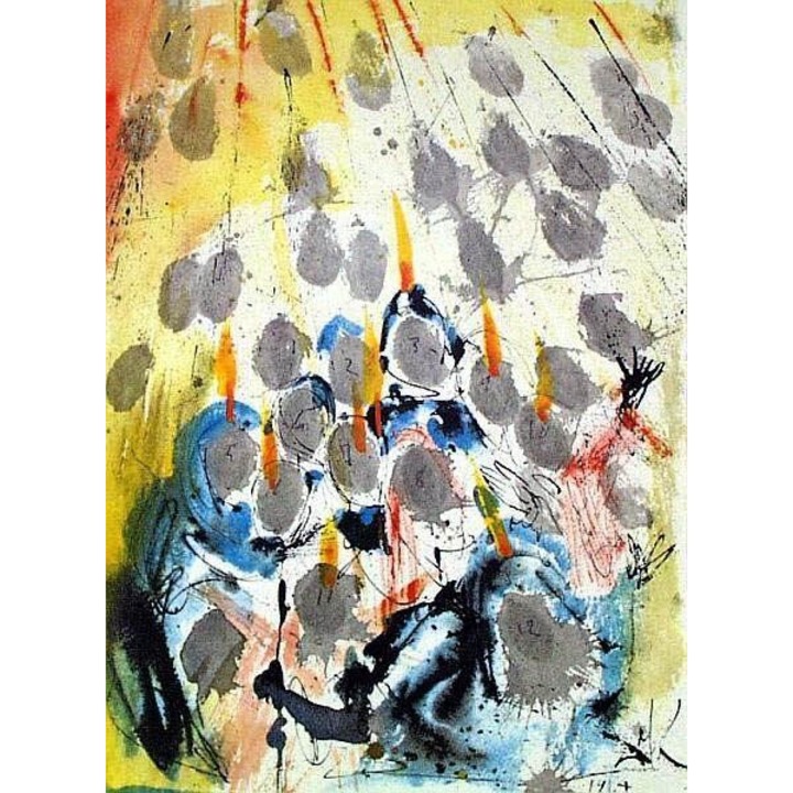 Vászonkép Printly, reprodukció Dali, Apparuerunt illis, 50x70 cm