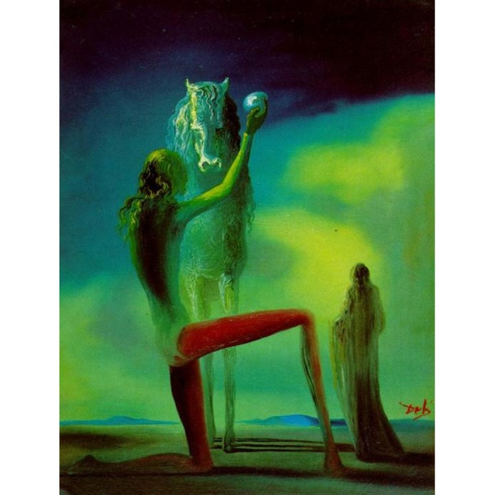 Vászonkép Printly, reprodukció Dali, Knights of death, 50x70 cm
