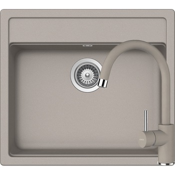 Kit chiuveta Schock Nemo N-100 570 x 510 mm si baterie Schock Plutos Beton Cristalite Kit chiuveta Schock Nemo N-100 570 x 510 mm si baterie Schock Plutos Beton Cristalite