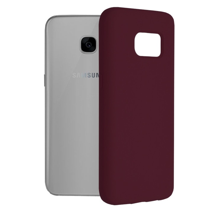 Кейс за Samsung Galaxy S7, Techsuit Soft Edge Silicone, Plum Violet