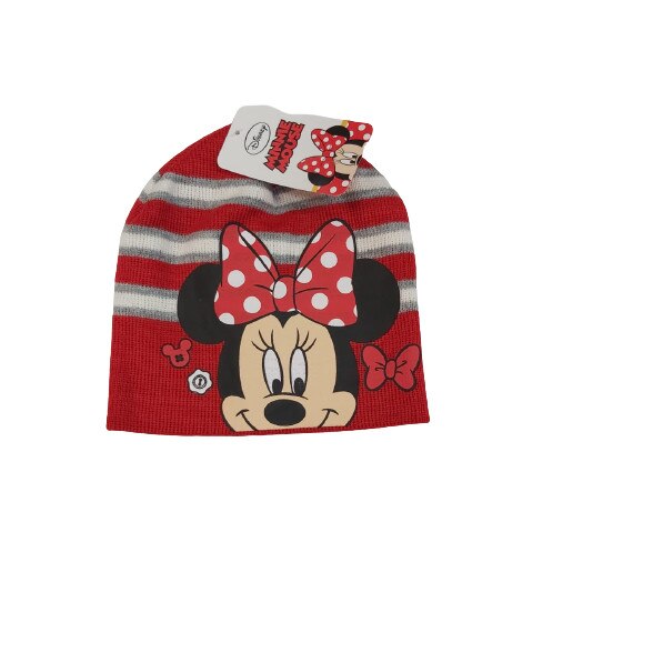 Caciula Minnie Mouse dungi 7418, Rosu