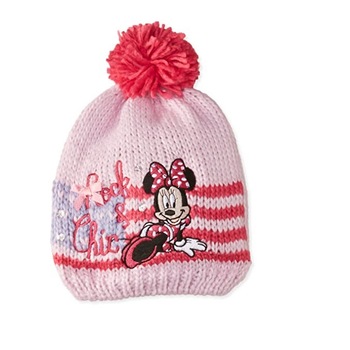 Caciulita cu strasuri Minnie Mouse 7176, Roz Caciulita cu strasuri Minnie Mouse 7176, Roz