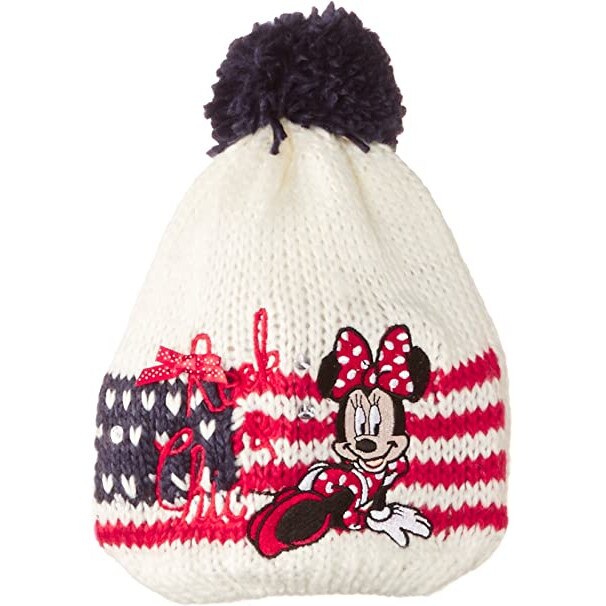 Caciulita cu strasuri Minnie Mouse 7176, Alb