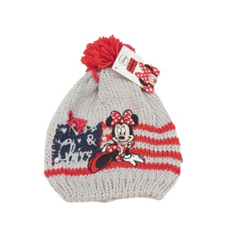 Caciulita cu strasuri Minnie Mouse 7176, Gri Caciulita cu strasuri Minnie Mouse 7176, Gri