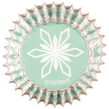 Hartii pentru briose cu fulgi de nea, Wilton, 100 bucati Hartii pentru briose cu fulgi de nea, Wilton, 100 bucati