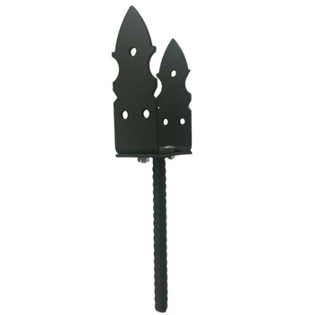 Baza ancora de gard din otel zincat reglabila cu decoratiune 0-200mm, Delfin, adancime 200mm Baza ancora de gard din otel zincat reglabila cu decoratiune 0-200mm, Delfin, adancime 200mm