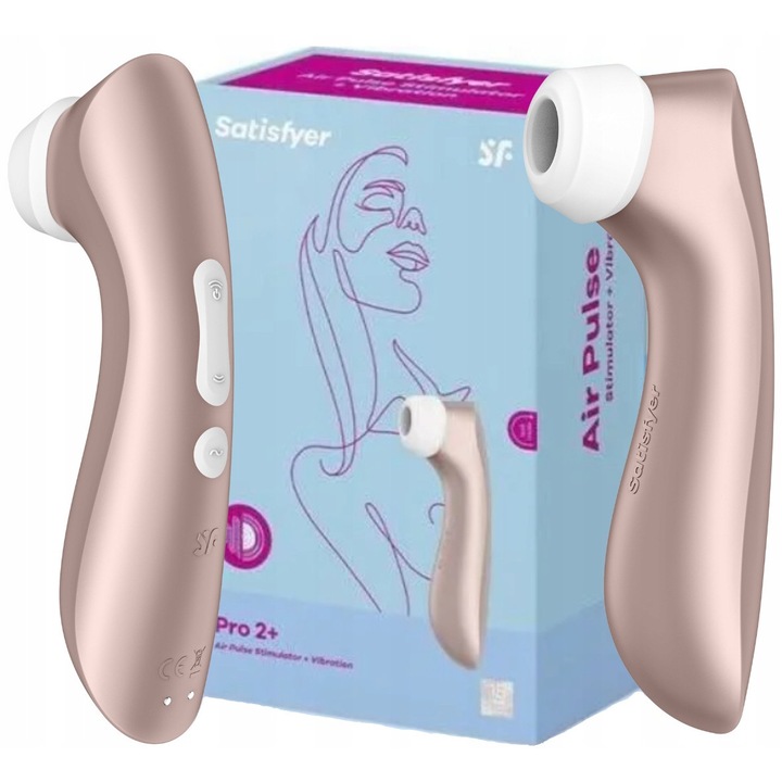 Stimulator (04) vibrator Satisfyer 03 Pro 2 Air Pulse + vibratii