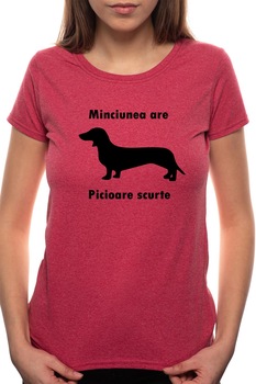 Tricou dama, Picoare Scurte, 100% Bumbac, BR73, Bordeaux Red Tricou dama, Picoare Scurte, 100% Bumbac, BR73, Bordeaux Red