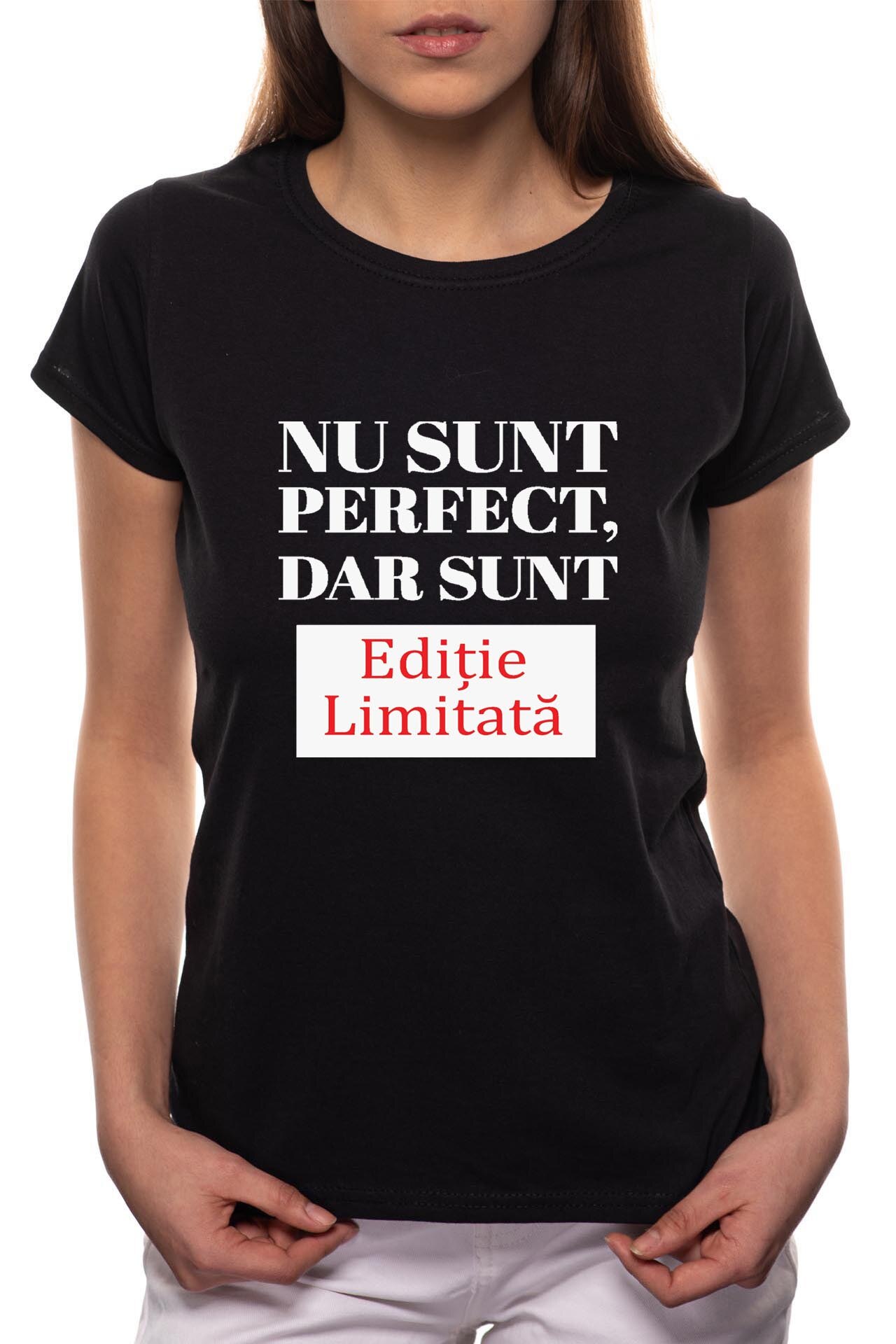 Tricou dama, Editia Limitata, 100% Bumbac, B62, Negru