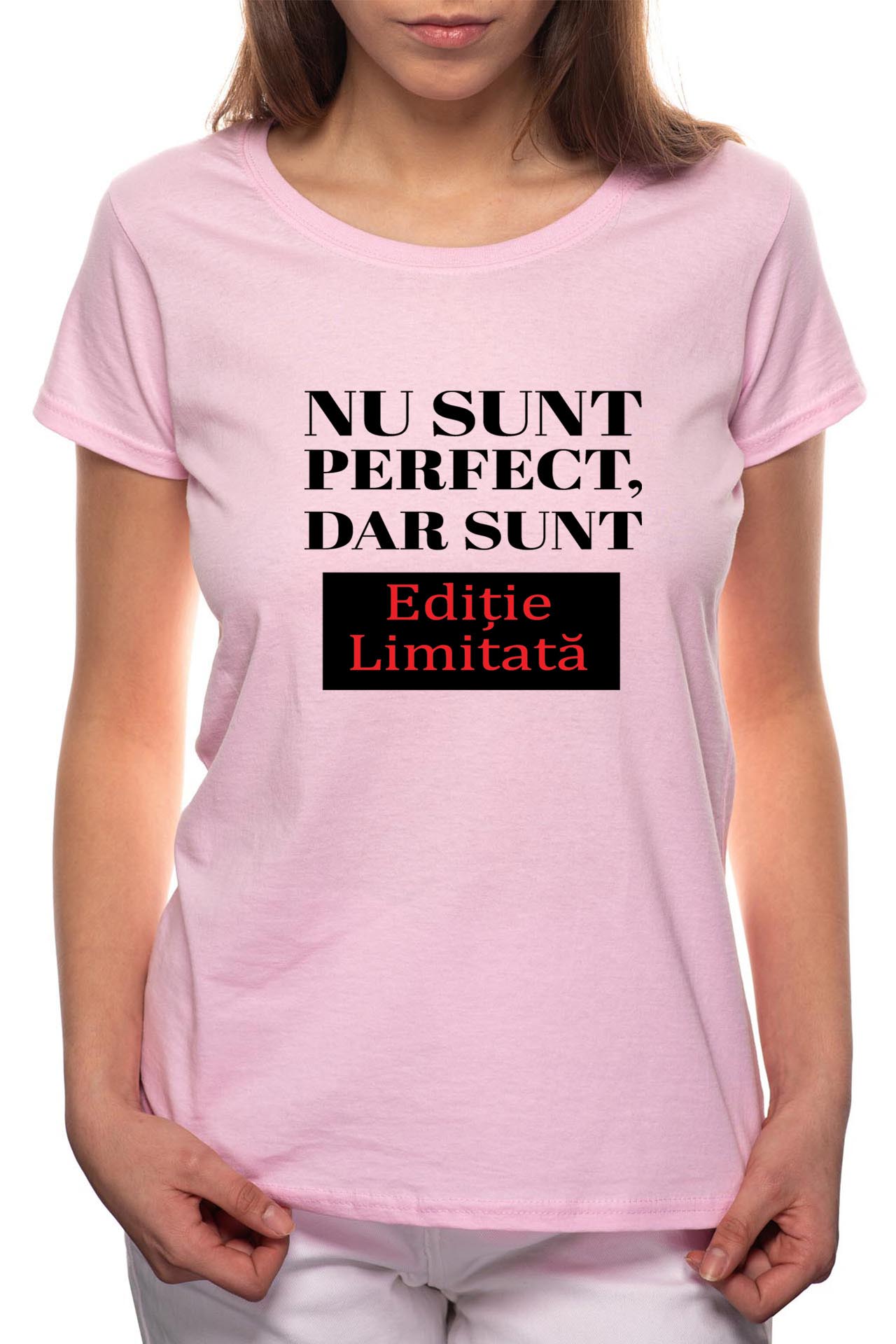 Tricou dama, Editia Limitata, 100% Bumbac, P62, Roz