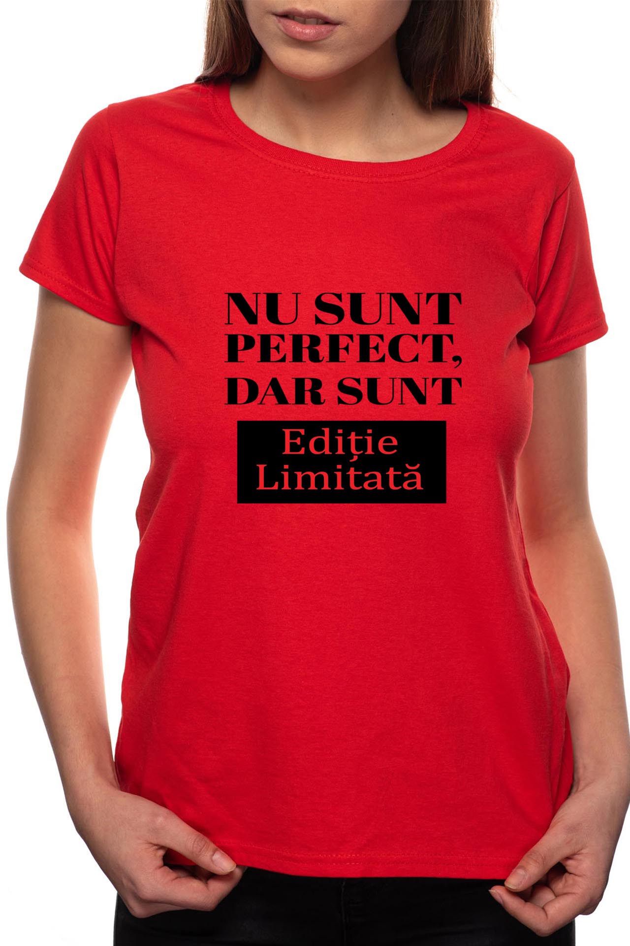 Tricou dama, Editia Limitata, 100% Bumbac, R62, Rosu