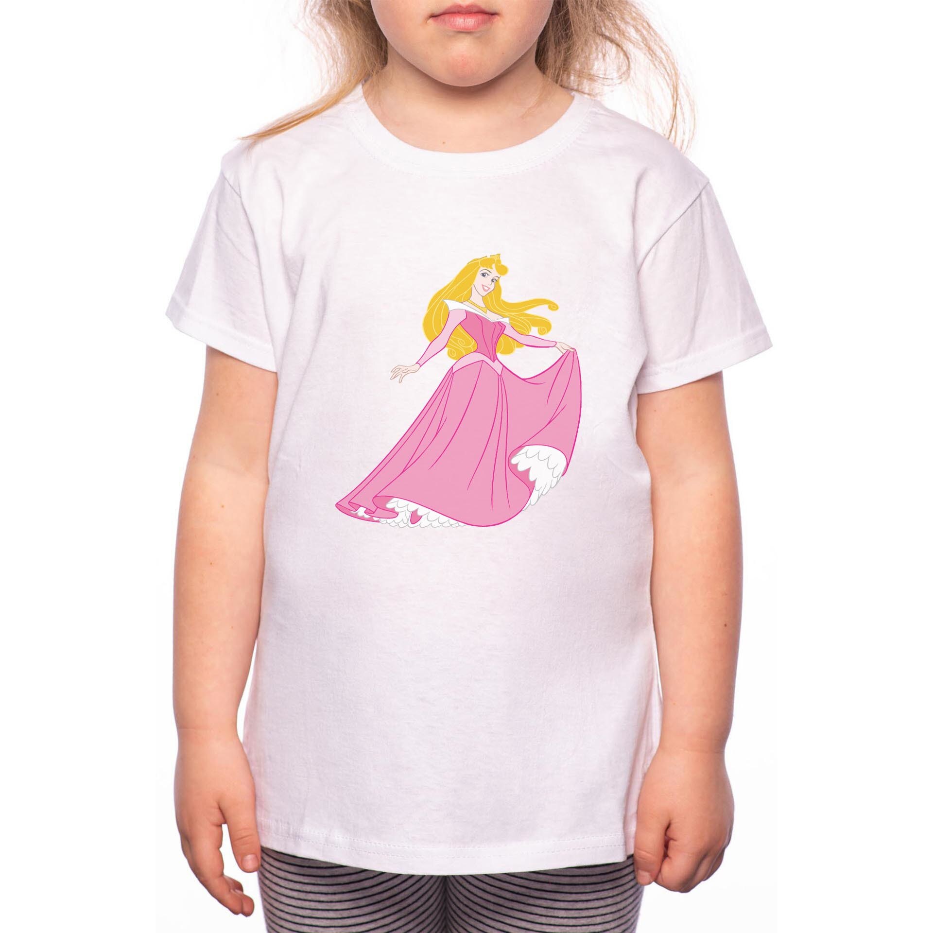 Tricou Fetita, Princess, 100% Bumbac, Alb, W100