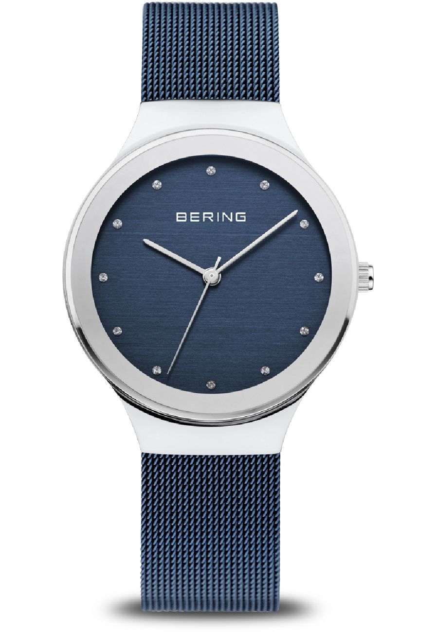 Ceas dama Bering 12934-307, Otel inoxidabil, Analog, Albastru