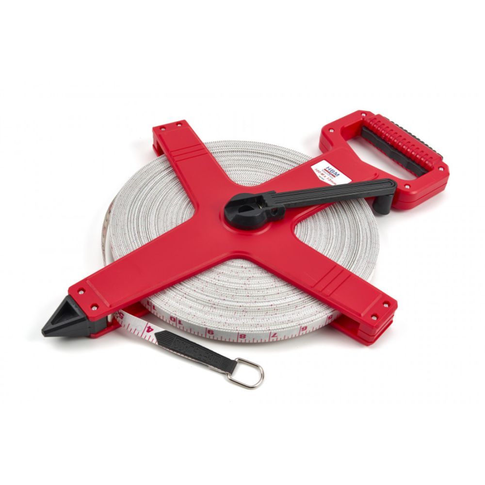 Ruleta banda de masurat, HBM, din fibra de sticla, 100m