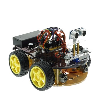 Kit Robot smart car cu sasiu 4WD cu NANO V3.0 si Bluetooth Kit Robot smart car cu sasiu 4WD cu NANO V3.0 si Bluetooth