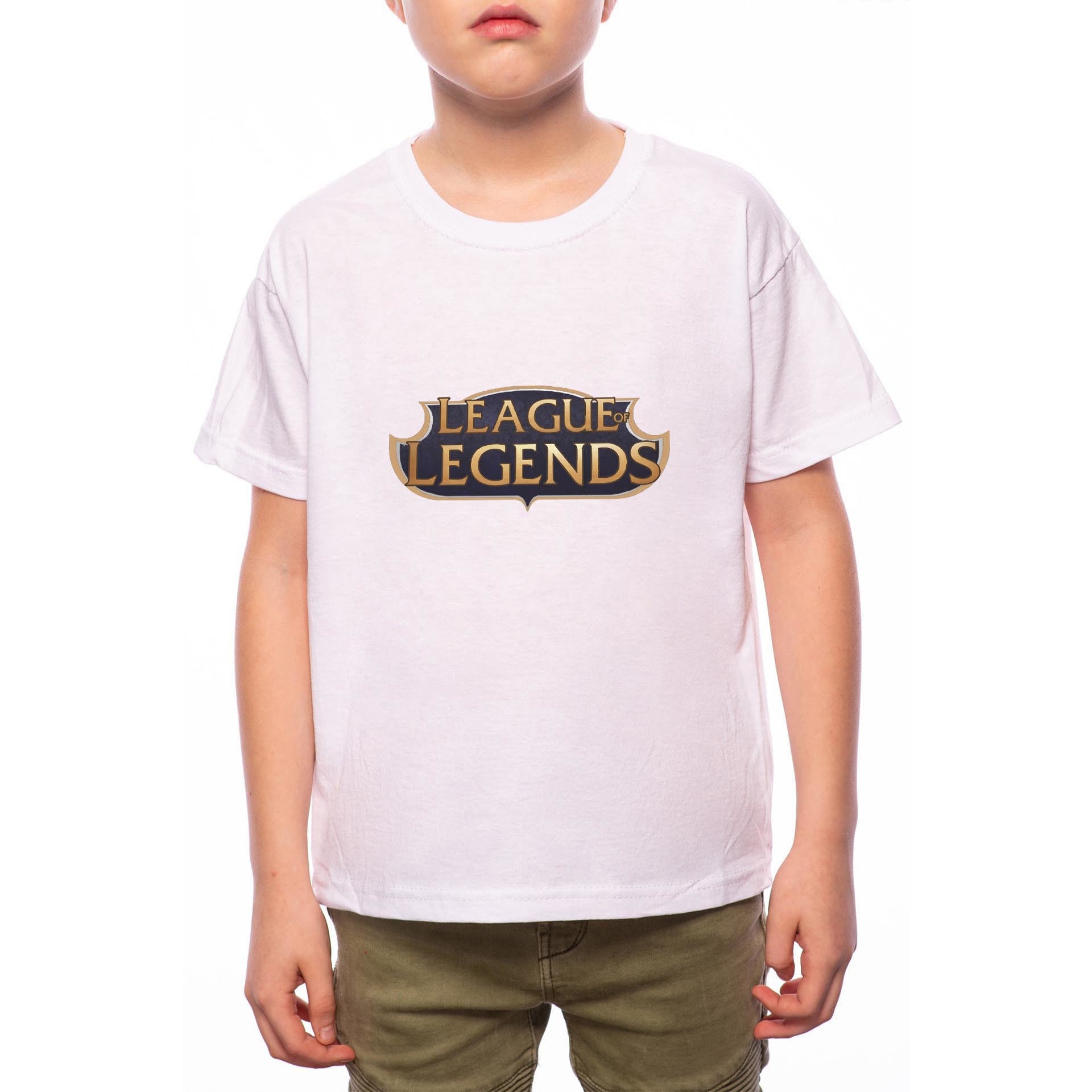 Tricou Baiat, League Legends, 100% Bumbac, Alb, W55