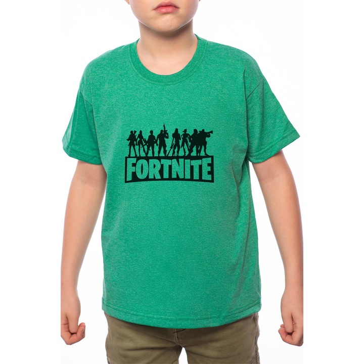 Fiú Póló, Fortnite, 100% Pamut, Zöld, G52