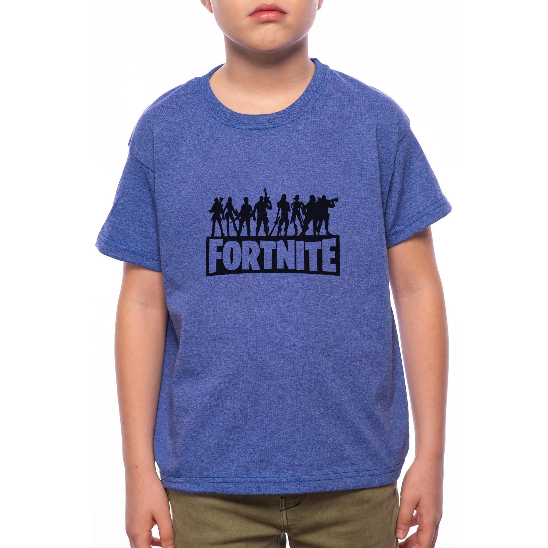 Tricou Baiat, Fortnite, 100% Bumbac, Albastru, A52