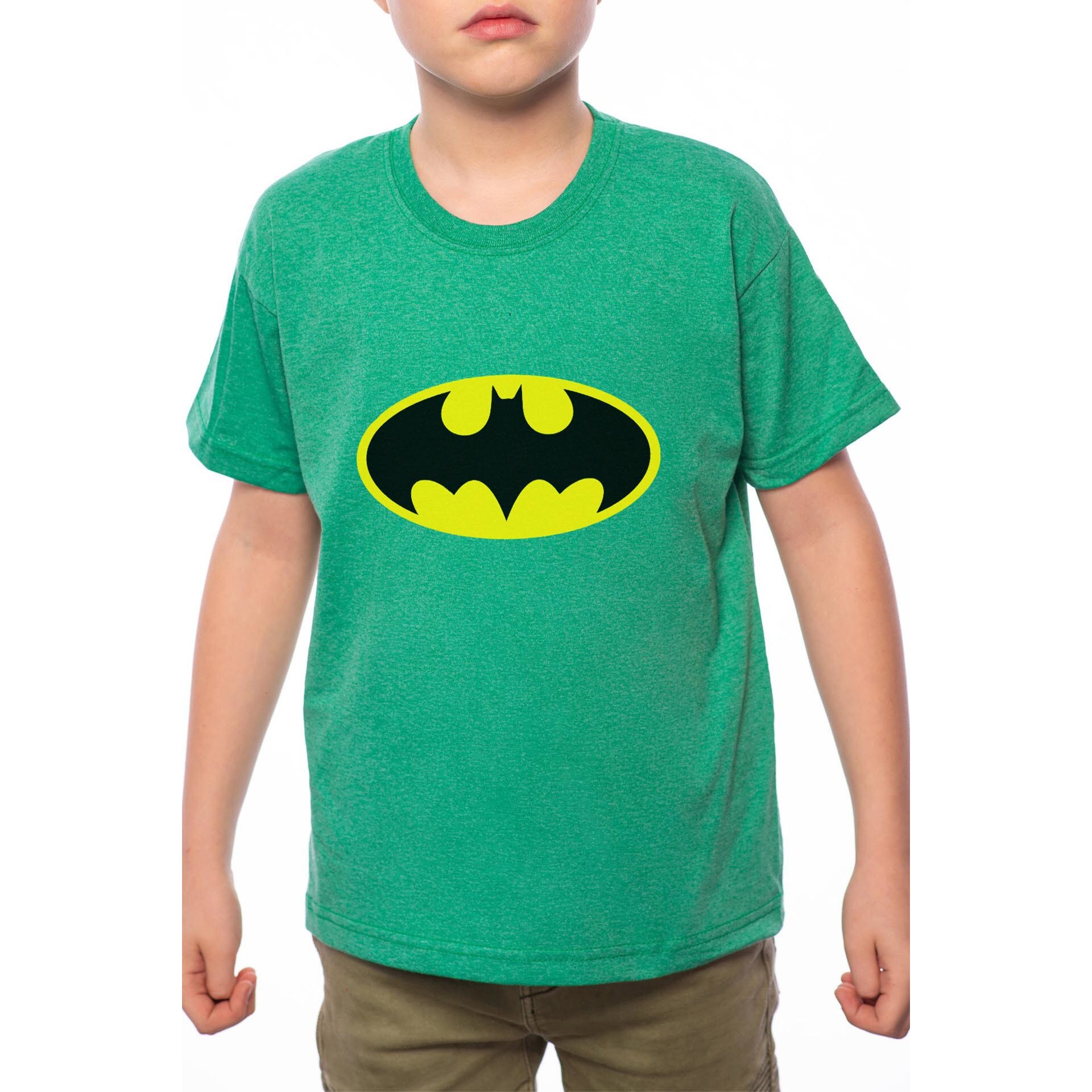Tricou Baiat, Batman, 100% Bumbac, Verde, G46