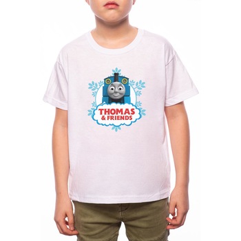 Tricou Baiat, Thomas And Freinds, 100% Bumbac, Alb, W56 Tricou Baiat, Thomas And Freinds, 100% Bumbac, Alb, W56