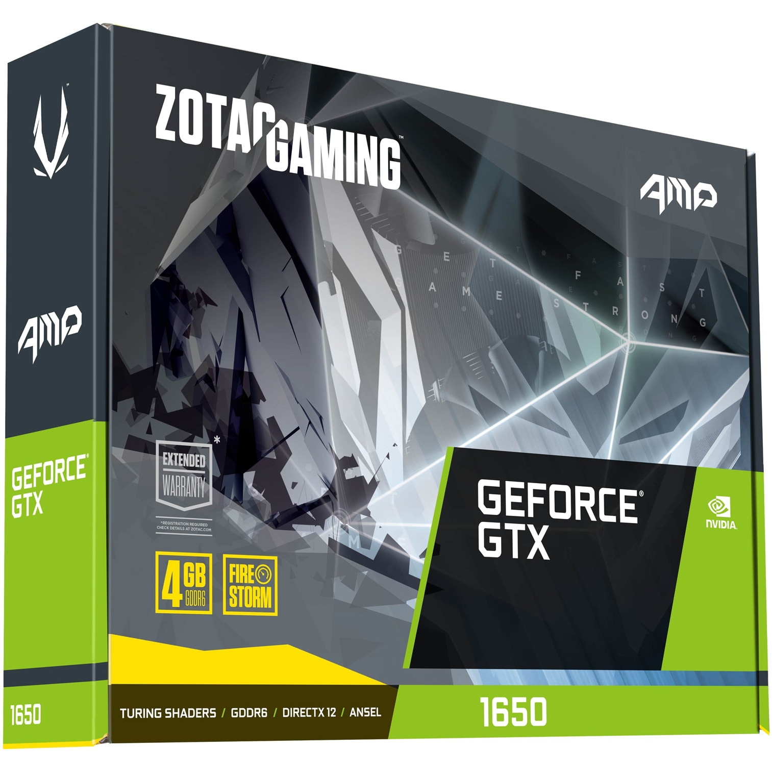 Placa video ZOTAC GAMING GeForce GTX 1650 AMP, 4GB GDDR6, 128-bit