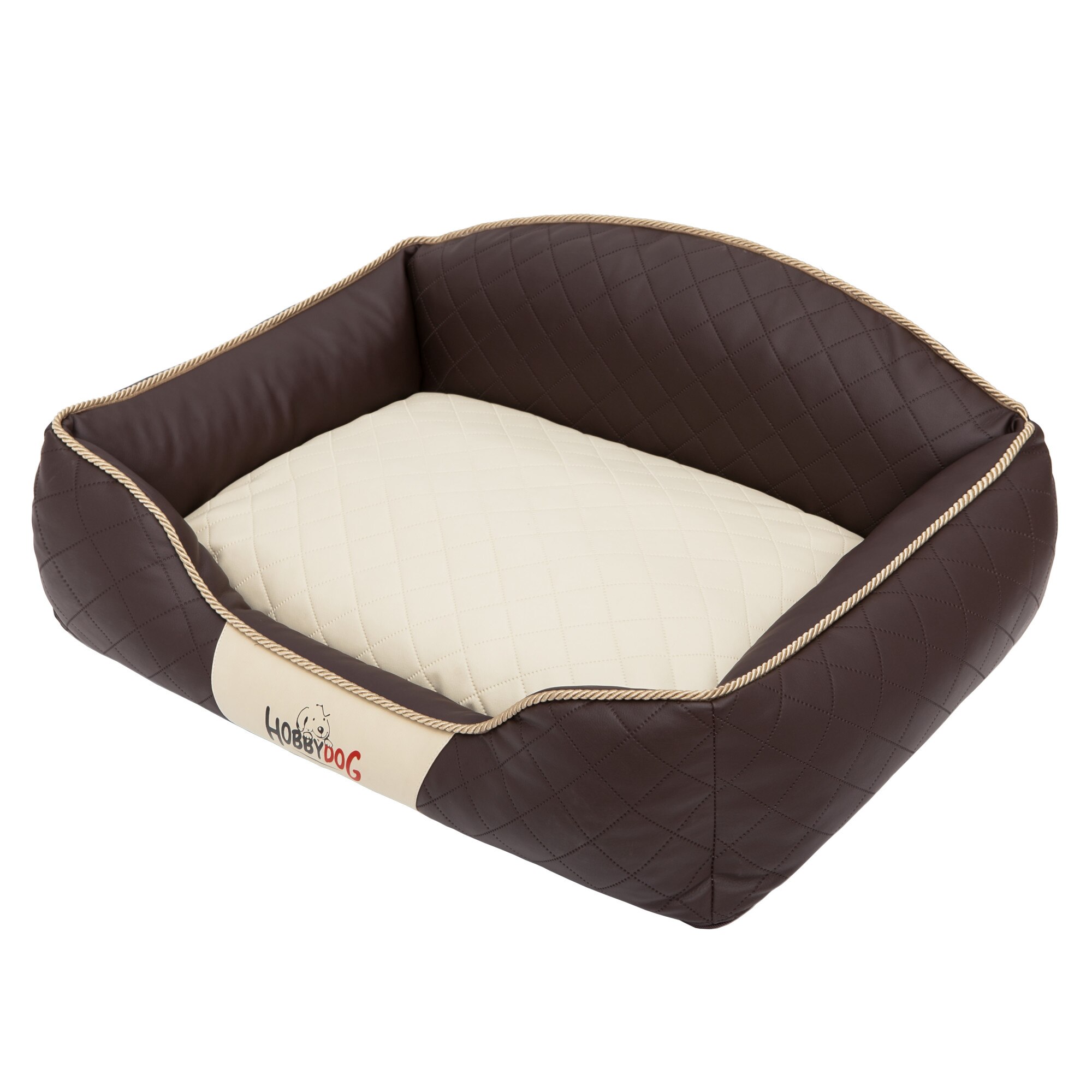 Culcus pentru animale de companie, HobbyDog Elite, Maro, Bej, 84x65x28 cm