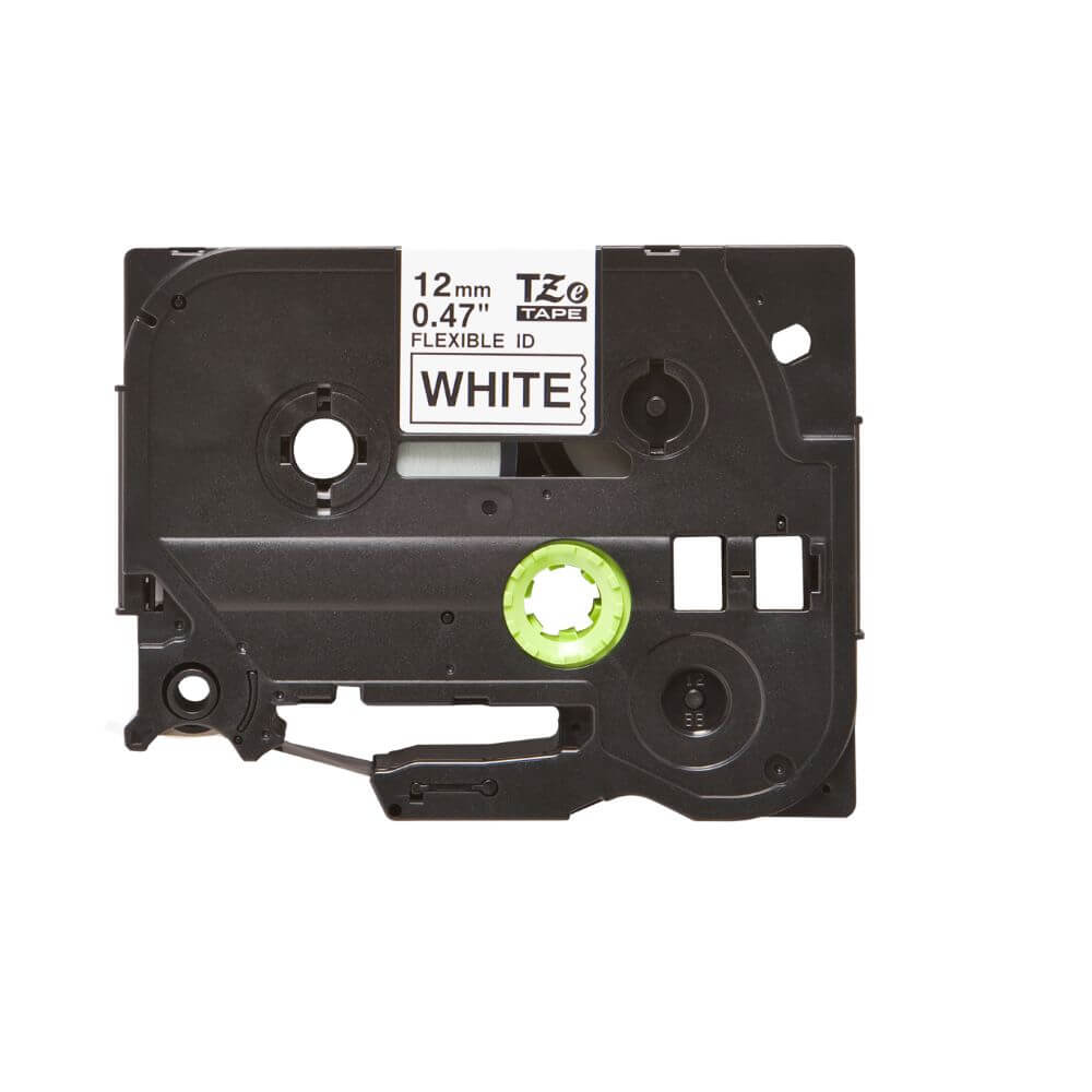 Ribon i-Aicon Brother P-Touch TZEFX231, Negru pe Banda Flexibila Alba, 12mm x 8m