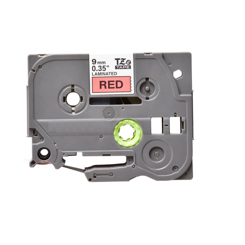 Ribon i-Aicon Brother P-Touch TZE421, Negru pe Banda Rosie, 9mm x 8m