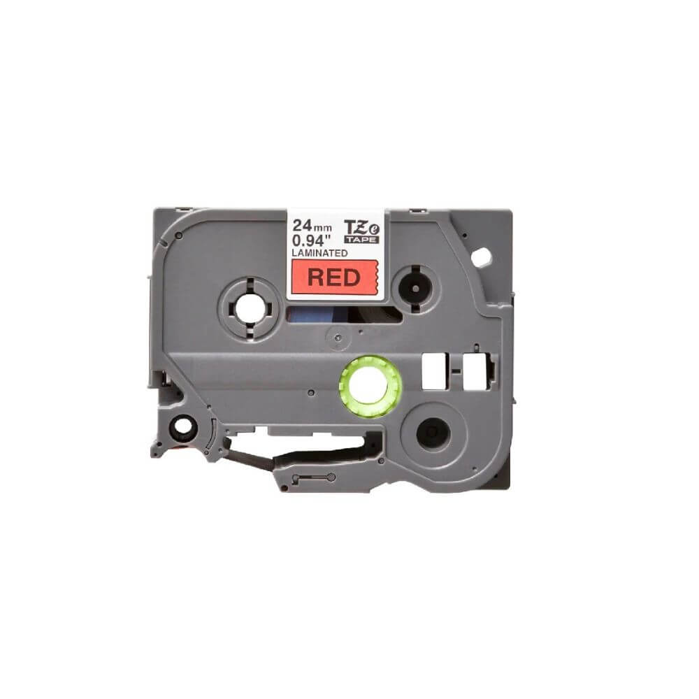 Ribon i-Aicon Brother P-Touch TZE451, Negru pe Banda Rosie, 24mm x 8m