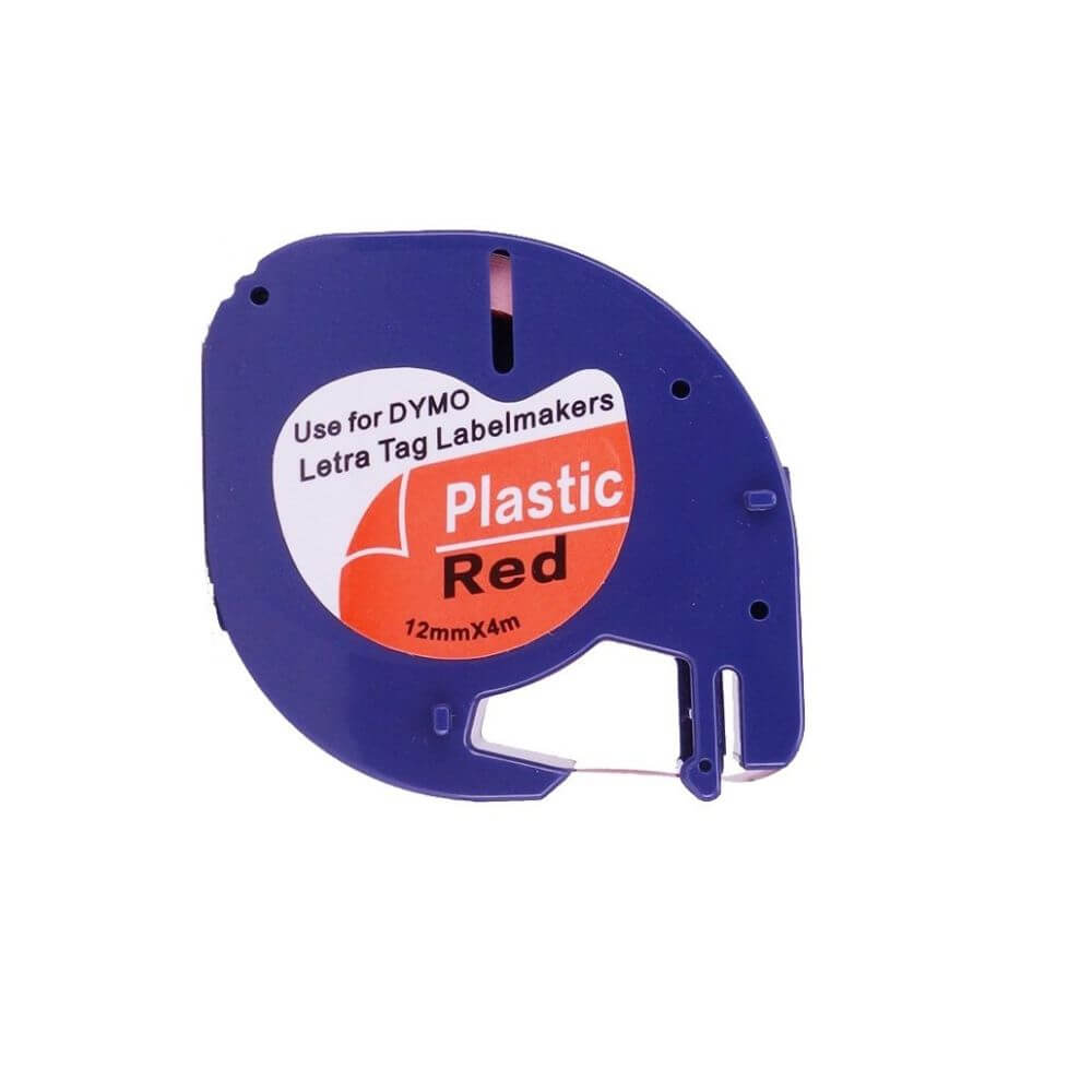Banda Continua Etichete i-Aicon Compatibila Dymo Letratag DY91203, Rosie, 12mm x 4m