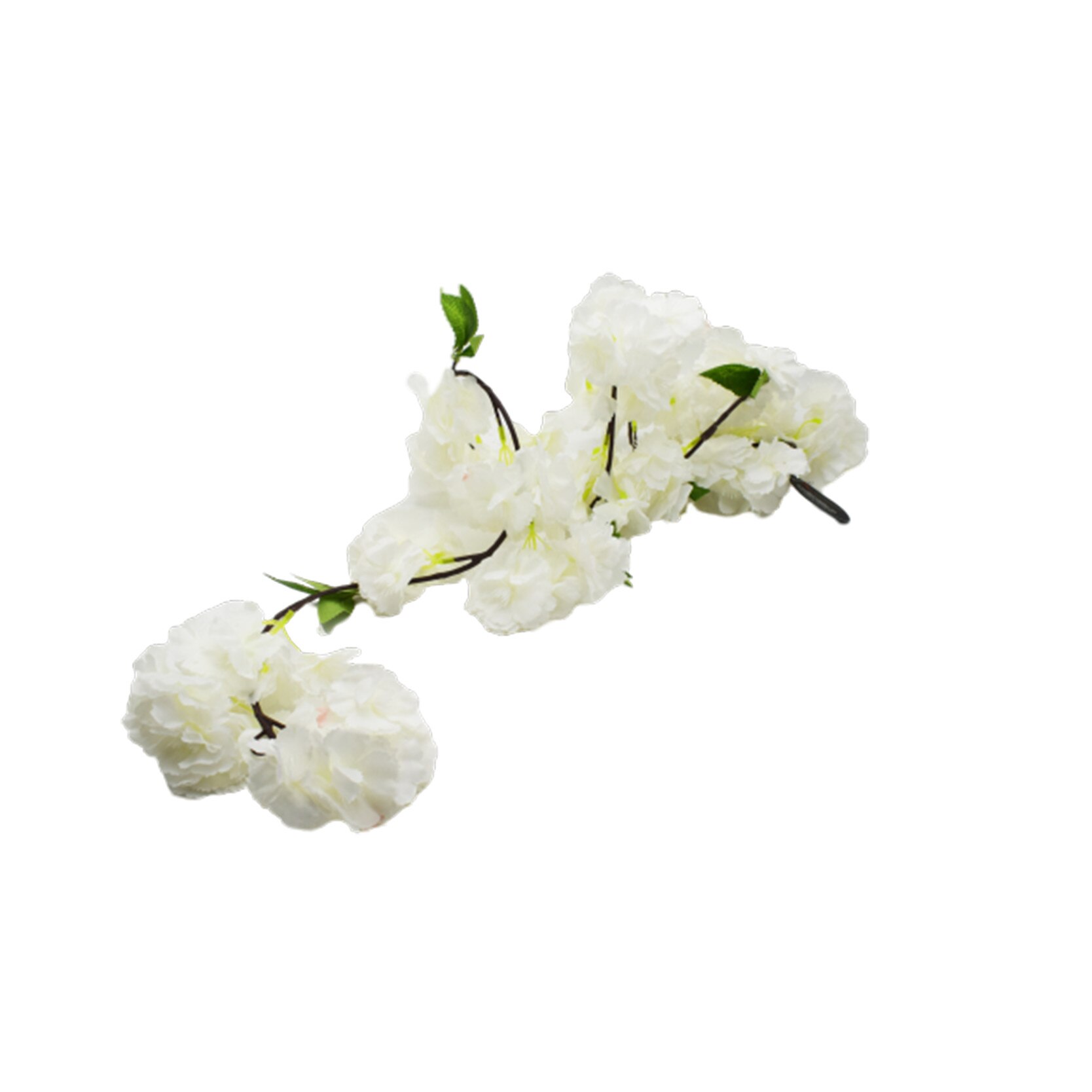 Ghirlanda din flori de cires, Naimeed D3075, culoare Alb