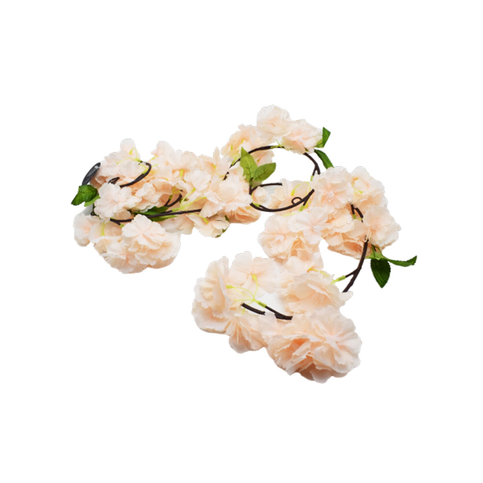 Ghirlanda din flori de cires, Naimeed D3075, culoare Roz pal