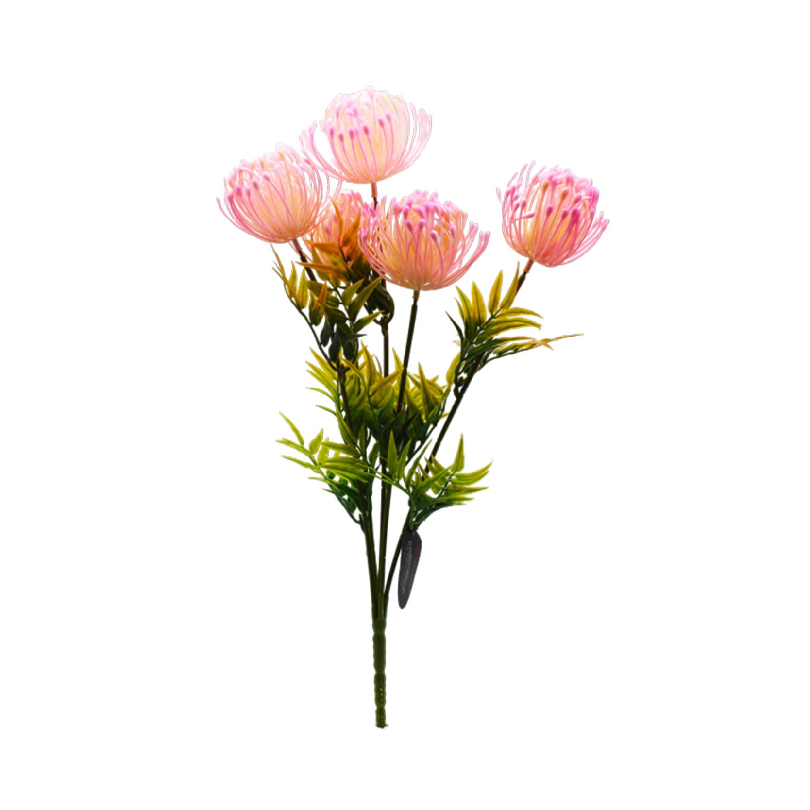 Floare artificiala cu 5 flori, Naimeed D3077, culoare Roz, 50 x 13 cm