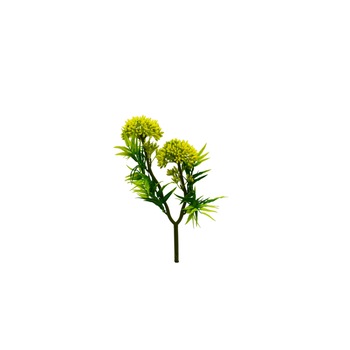 Planta artificiala cu 2 flori, Naimeed D3080, culoare Verde / Galben, 37 x 14 cm Planta artificiala cu 2 flori, Naimeed D3080, culoare Verde / Galben, 37 x 14 cm