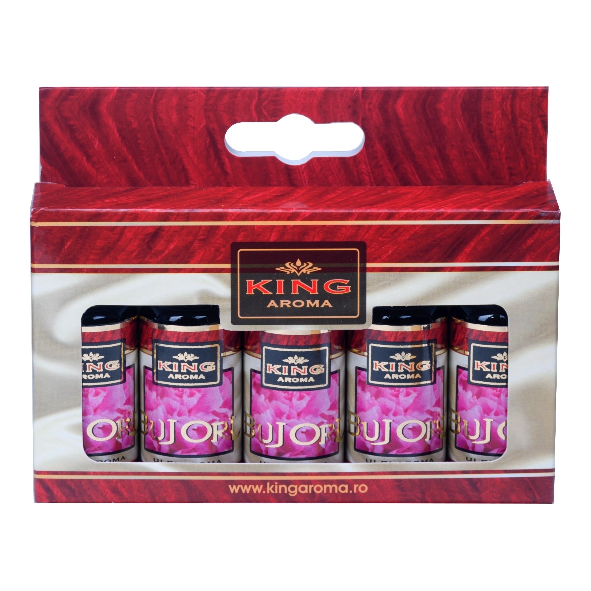 Pachet 5 uleiuri aromaterapie Bujori, Kingaroma, 10 ml
