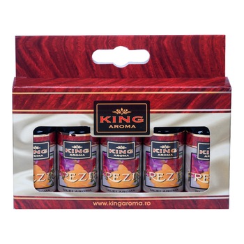 Pachet 5 uleiuri aromaterapie Frezie, Kingaroma, 10 ml Pachet 5 uleiuri aromaterapie Frezie, Kingaroma, 10 ml