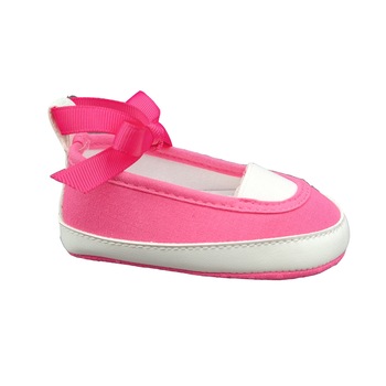 Balerini bebe Chicco, roz si alb, 18 EU Balerini bebe Chicco, roz si alb, 18 EU