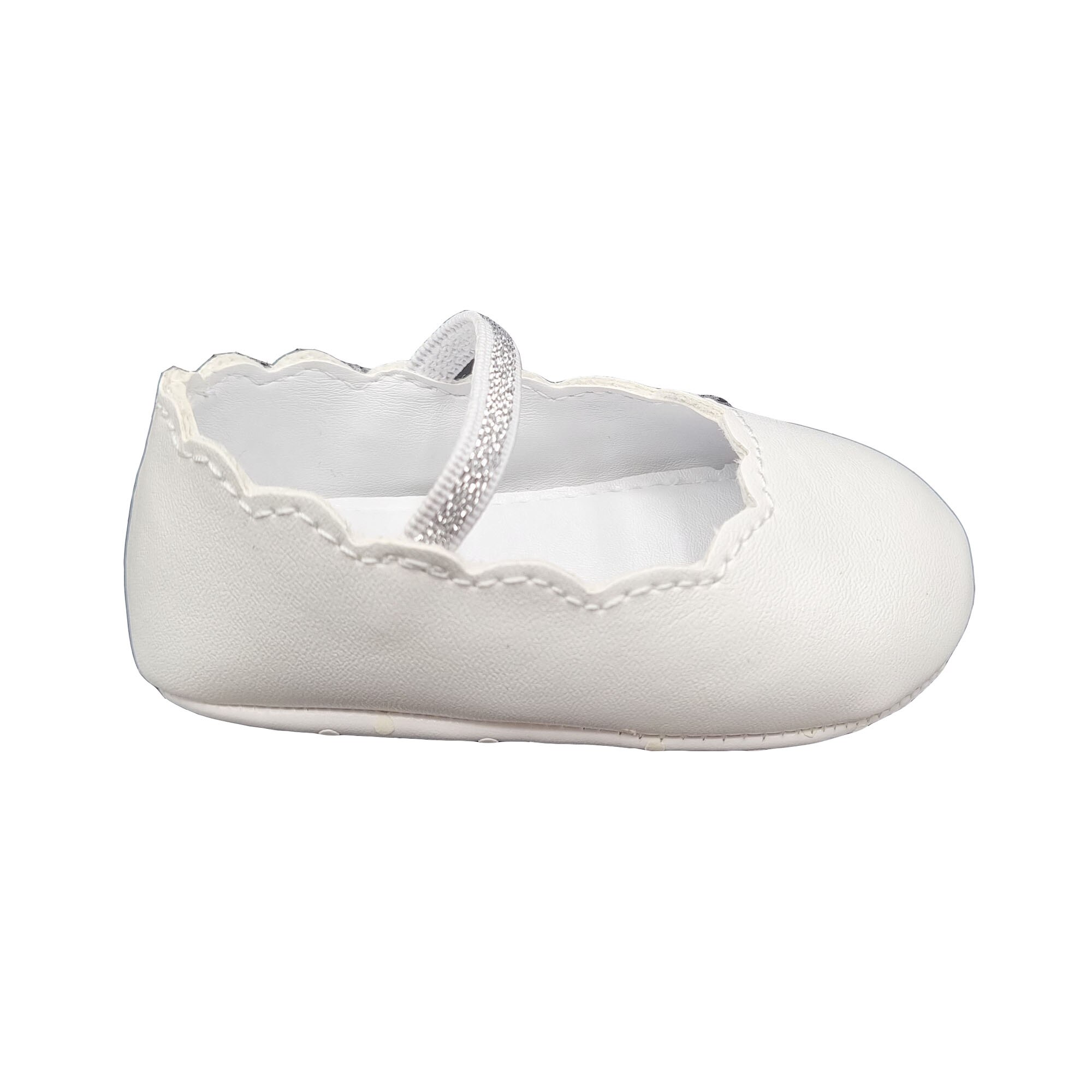 Balerini pentru fete ,Chicco, din piele, alb, 16 EU