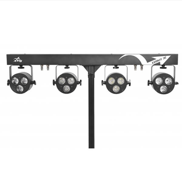 Kit 4 proiectoare led interior 3x6 W, RGBW/FC, SG LEDKITHP3C