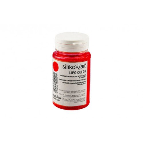 Colorant alimentar pudra liposolubil, rosu, 25 g, Silikomart
