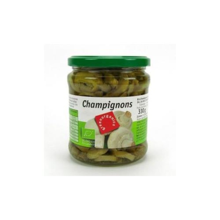 Ciuperci Champignon Bio Green Organics 330g/170g