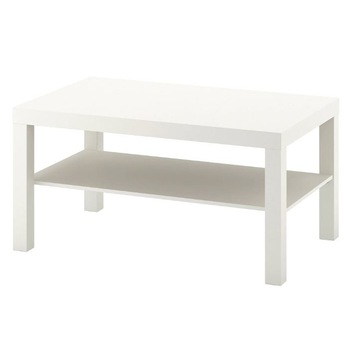 Masuta din MDF pentru cafea cu raft, alb, 90x55x45 cm Masuta din MDF pentru cafea cu raft, alb, 90x55x45 cm