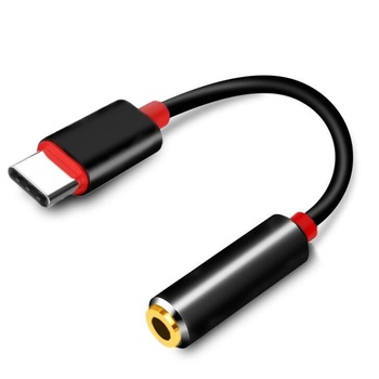 Adaptor Jack pentru casti Pili-Paradise, USB-C la Jack 3.5 mm, Negru/Rosu Adaptor Jack pentru casti Pili-Paradise, USB-C la Jack 3.5 mm, Negru/Rosu