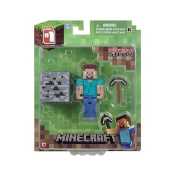 Set 2 Figurine Minecraft 3-Inch Steve Action Figure Set 2 Figurine Minecraft 3-Inch Steve Action Figure