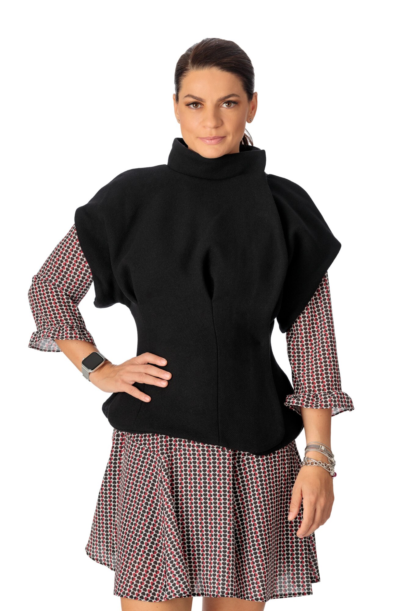 Vesta eleganta, Giorgal, Origami, din lana