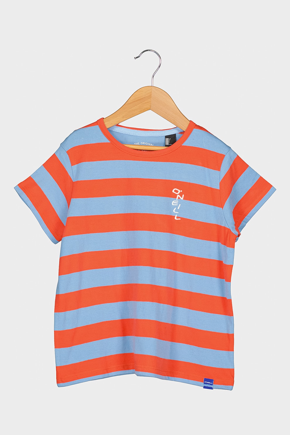 O'Neill, Tricou de bumbac in dungi, Bleu/Corai